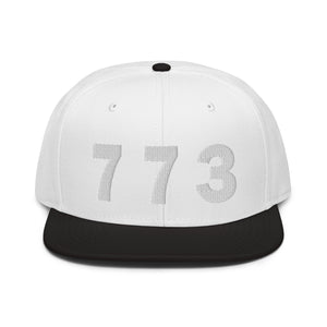 773 Area Code Snapback Hat