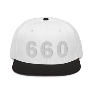 660 Area Code Snapback Hat