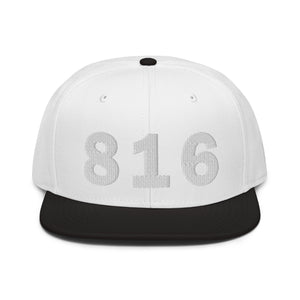 816 Area Code Snapback Hat