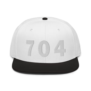 704 Area Code Snapback Hat