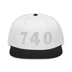 740 Area Code Snapback Hat