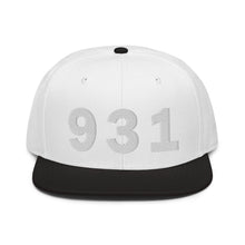 Load image into Gallery viewer, 931 Area Code Snapback Hat