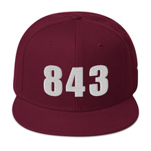 Load image into Gallery viewer, 843 Area Code Snapback Hat