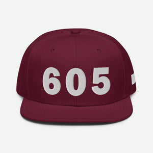 605 Area Code Snapback Hat