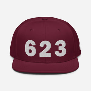 623 Area Code Snapback Hat