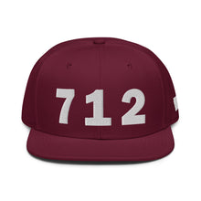 Load image into Gallery viewer, 712 Area Code Snapback Hat