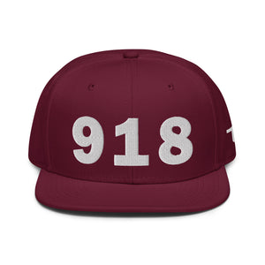 918 Area Code Snapback Hat