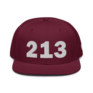 213 Area Code Snapback Hat