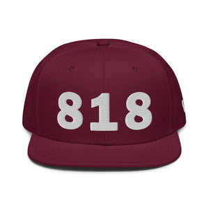 818 Area Code Snapback Hat