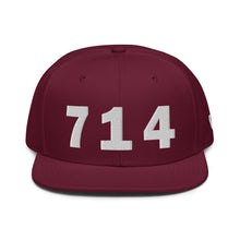 Load image into Gallery viewer, 714 Area Code Snapback Hat
