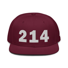 Load image into Gallery viewer, 214 Area Code Snapback Hat