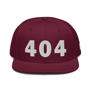 404 Area Code Snapback Hat