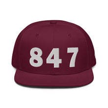 Load image into Gallery viewer, 847 Area Code Snapback Hat