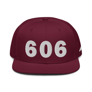 606 Area Code Snapback Hat