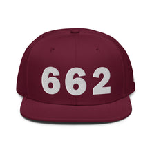 Load image into Gallery viewer, 662 Area Code Snapback Hat