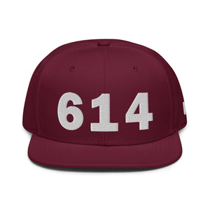 614 Area Code Snapback Hat