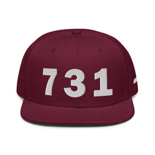 Load image into Gallery viewer, 731 Area Code Snapback Hat