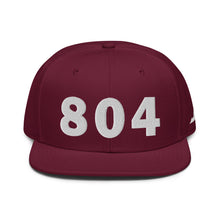 Load image into Gallery viewer, 804 Area Code Snapback Hat