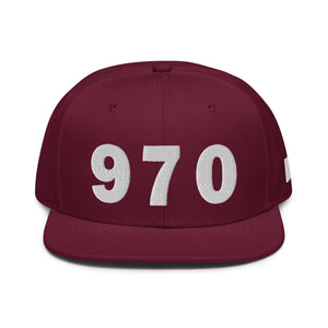 970 Area Code Snapback Hat
