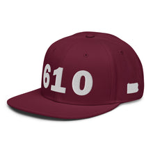 Load image into Gallery viewer, 610 Area Code Snapback Hat