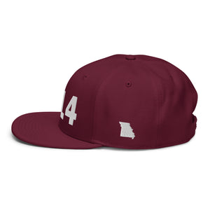 314 Area Code Snapback Hat