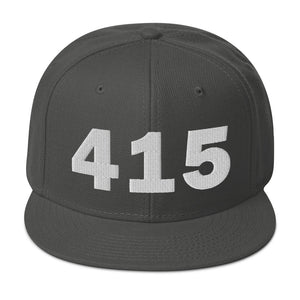 415 Area Code Snapback Hat