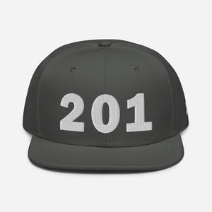 201 Area Code Snapback Hat