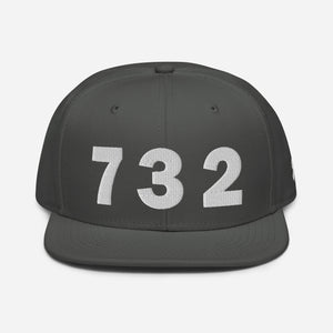 732 Area Code Snapback Hat