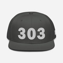 Load image into Gallery viewer, 303 Area Code Snapback Hat