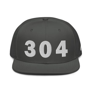 304 Area Code Snapback Hat