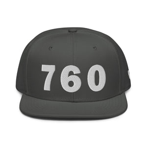 760 Area Code Snapback Hat