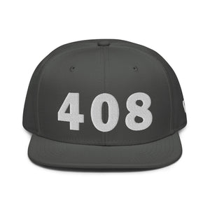 408 Area Code Snapback Hat