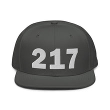 Load image into Gallery viewer, 217 Area Code Snapback Hat