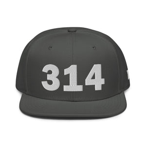 314 Area Code Snapback Hat