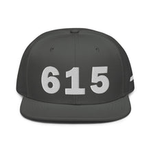 Load image into Gallery viewer, 615 Area Code Snapback Hat