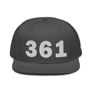 361 Area Code Snapback Hat