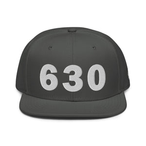 630 Area Code Snapback Hat