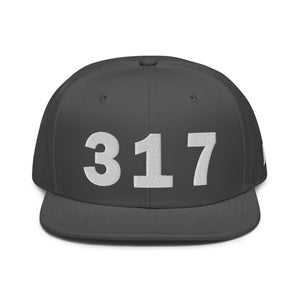 317 Area Code Snapback Hat