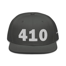 Load image into Gallery viewer, 410 Area Code Snapback Hat