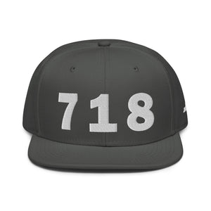 718 Area Code Snapback Hat