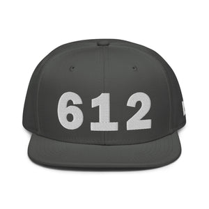 612 Area Code Snapback Hat