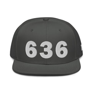 636 Area Code Snapback Hat