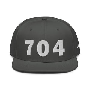 704 Area Code Snapback Hat