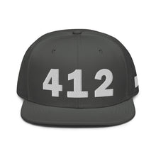 Load image into Gallery viewer, 412 Area Code Snapback Hat