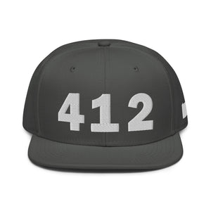 412 Area Code Snapback Hat