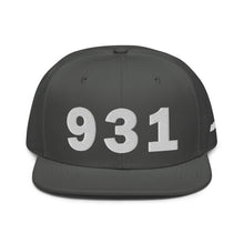 Load image into Gallery viewer, 931 Area Code Snapback Hat