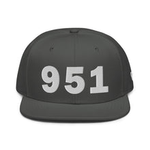 Load image into Gallery viewer, 951 Area Code Snapback Hat