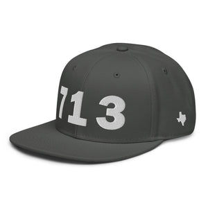 713 Area Code Snapback Hat