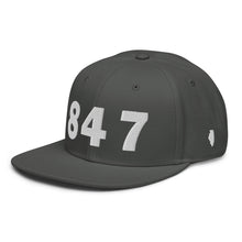 Load image into Gallery viewer, 847 Area Code Snapback Hat