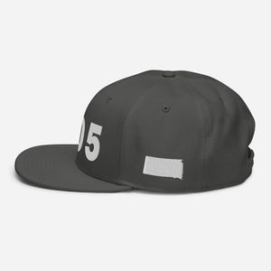 605 Area Code Snapback Hat